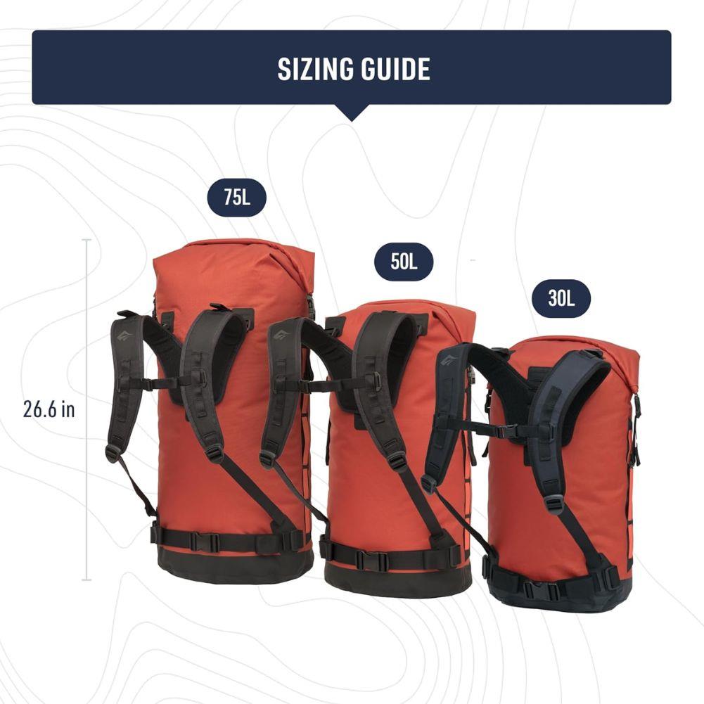 Sea to Summit Big River Dry 50L Backpack (Jet Black)