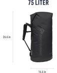 Sea to Summit Big River Dry 75L Backpack (Jet Black)