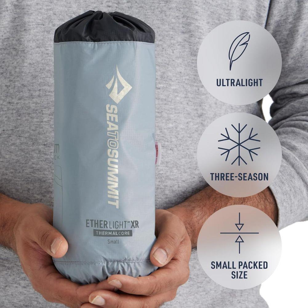 Sea To Summits Ether Light XR Insulated Air Sleeping Mat - Rec. Regular Wide (Dark Grey)