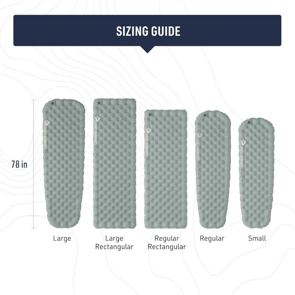 Sea To Summits Ether Light XR Insulated Air Sleeping Mat - Rec. Regular Wide (Dark Grey)