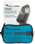 Sea To Summit 10L Pocket Shower (Black) package