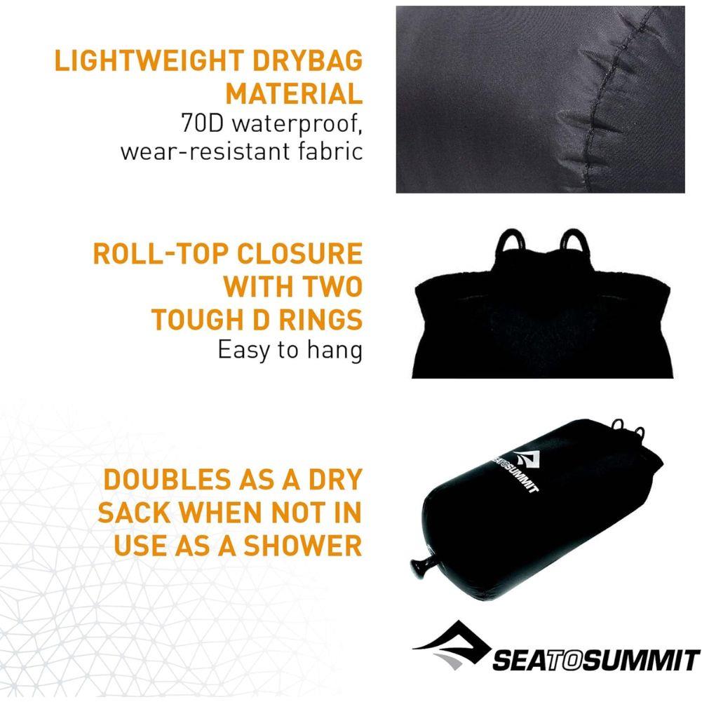 Sea To Summit 10L Pocket Shower (Black) more info