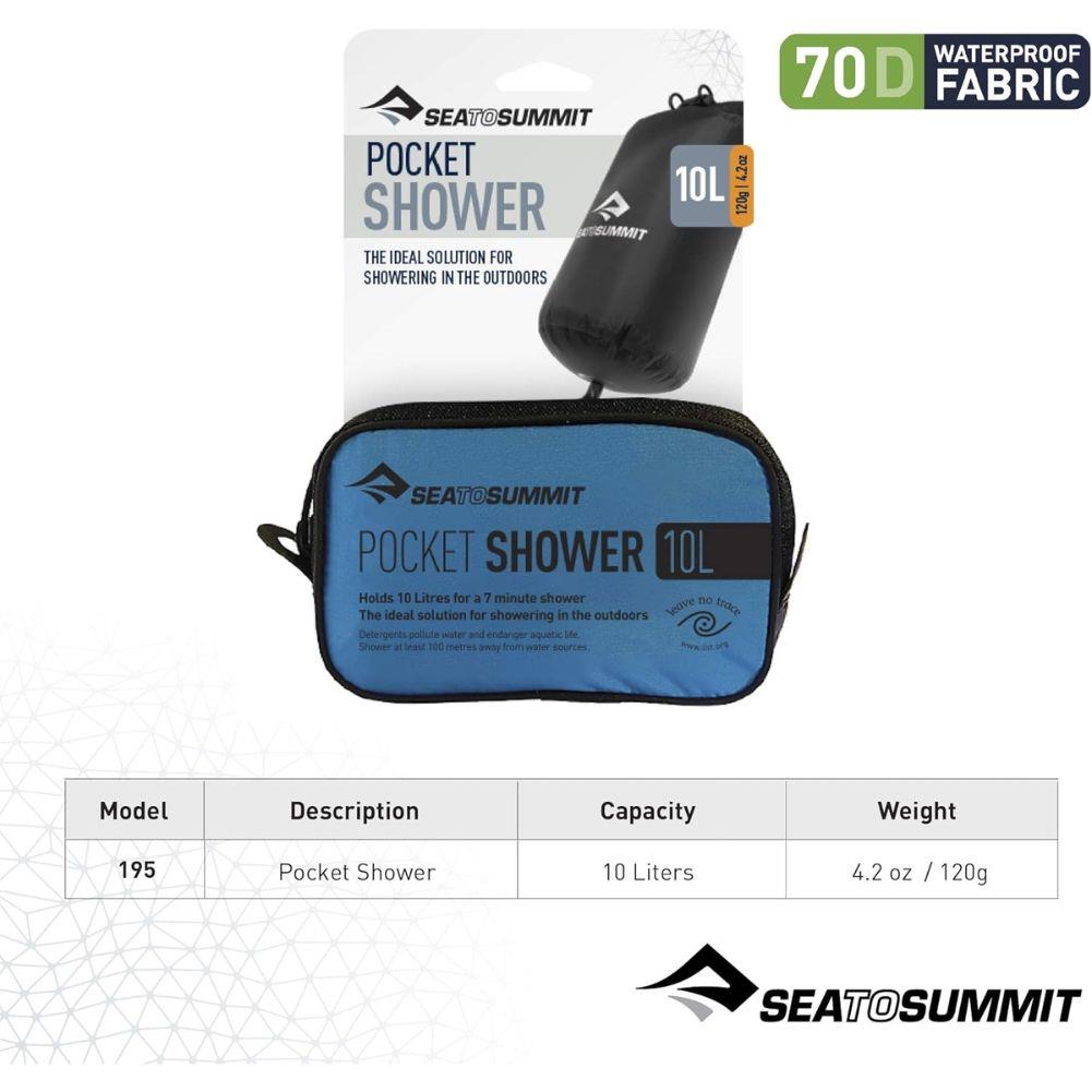 Sea To Summit 10L Pocket Shower (Black)