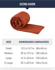 Sea To Summits Pocket Towel - X-Large (Picante) size