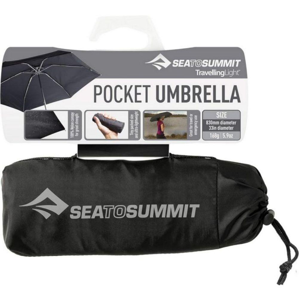 Sea To Summit Travelling Light Pocket Umbrella (Black) package