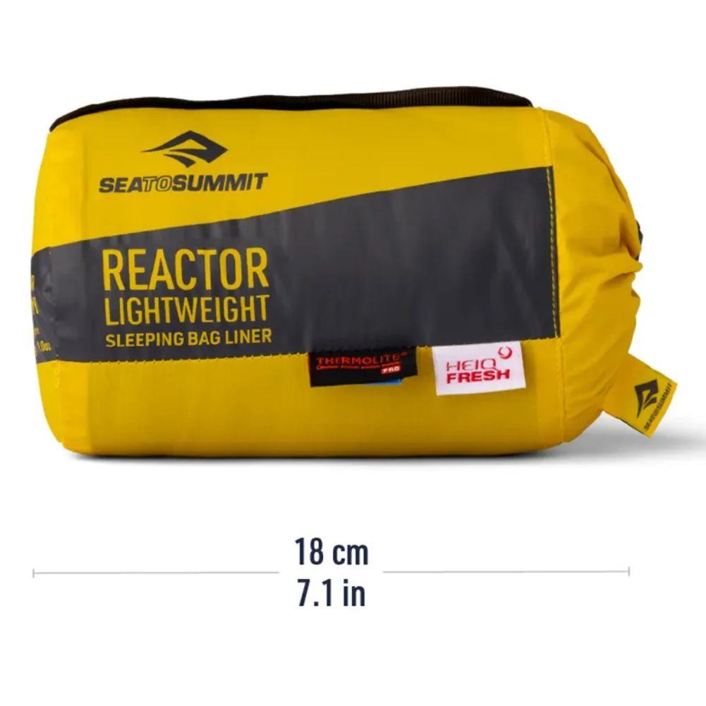 Sea To Summit Reactor Lightweight Sleeping Bag  Liner - Regular (Pewter) pasckage