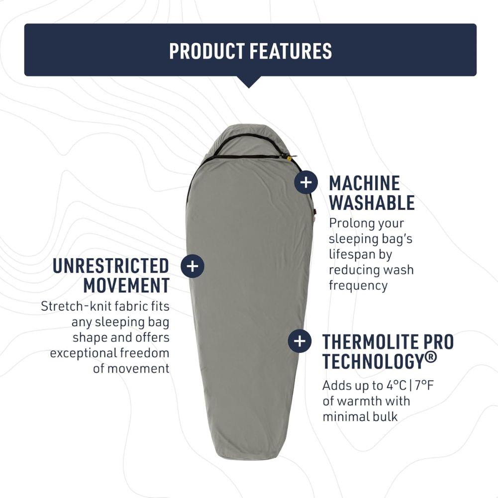 Sea To Summit Reactor Lightweight Sleeping Bag  Liner - Regular (Pewter) product