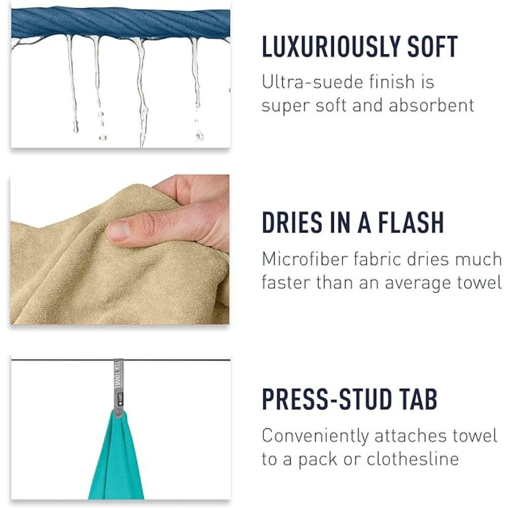 Sea To Summit Tek Microfibre Towel - Large (Moonlight Blue) sodtt