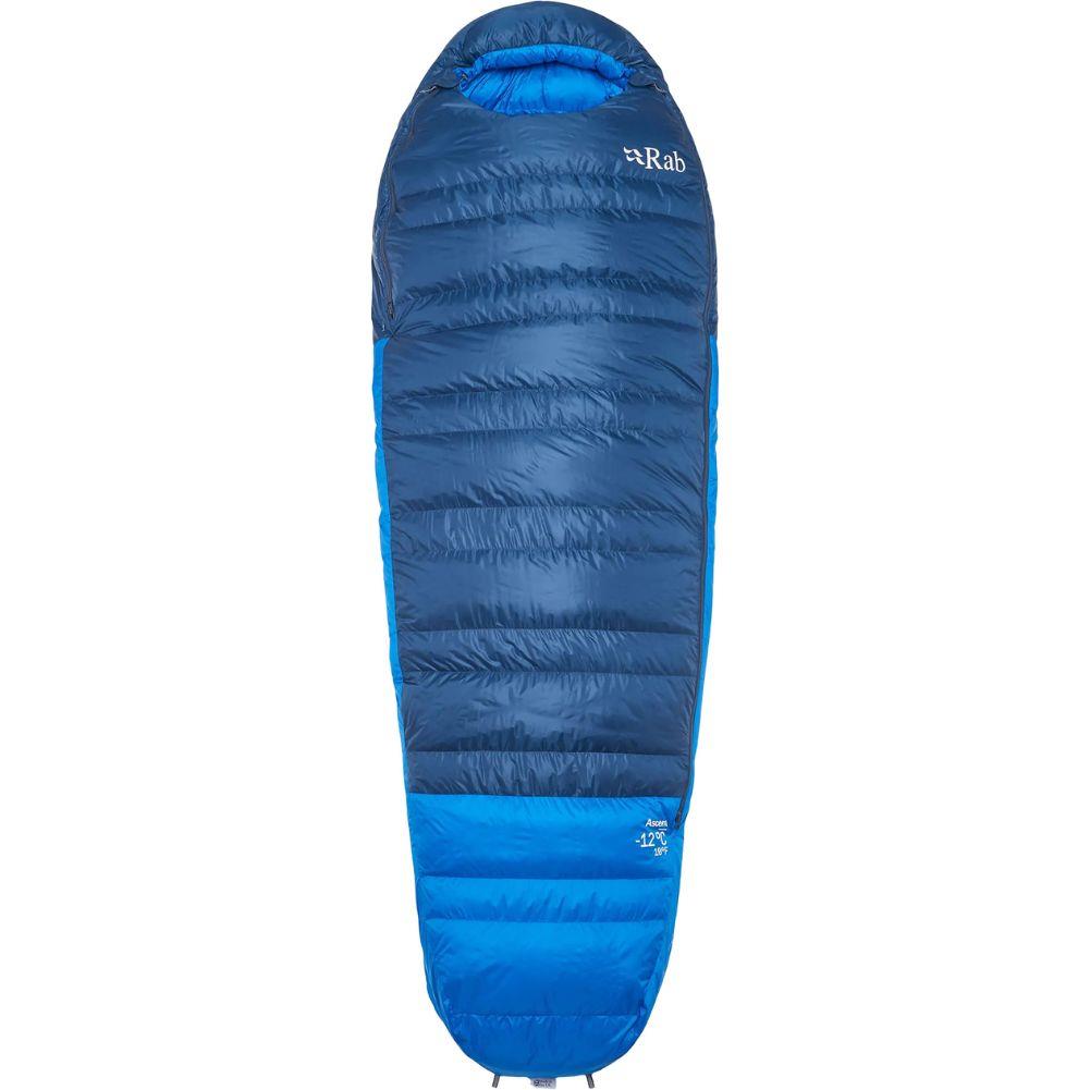 Rab Ascent Down Sleeping Bag (-12°C) - Regular Wide - Left Zip (Tempest Blue/Maya Blue)