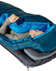 Rab Ascent Down Sleeping Bag (-18°C) - Regular - Left Zip (Tempest Blue/Maya Blue)