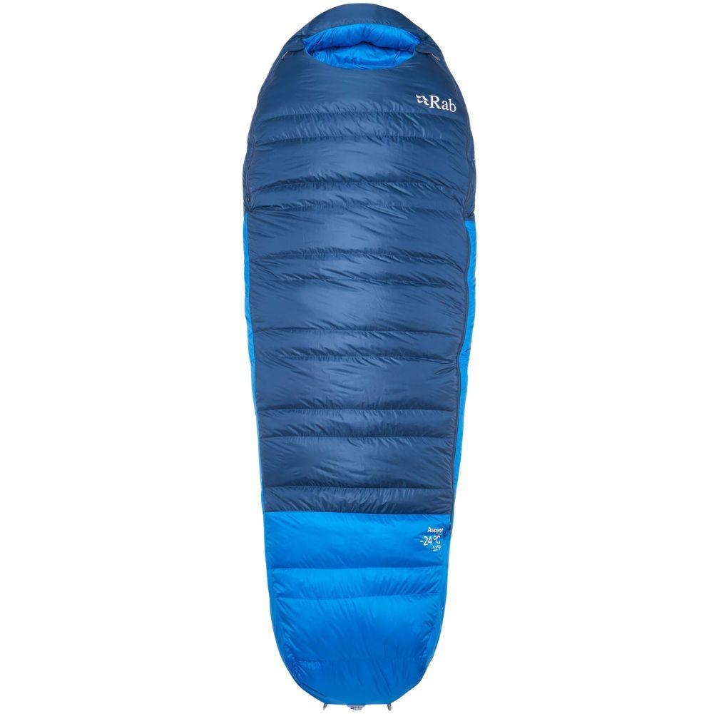 Rab Ascent Down Sleeping Bag (-24°C) - Regular - Left Zip (Tempest Blue/Maya Blue)
