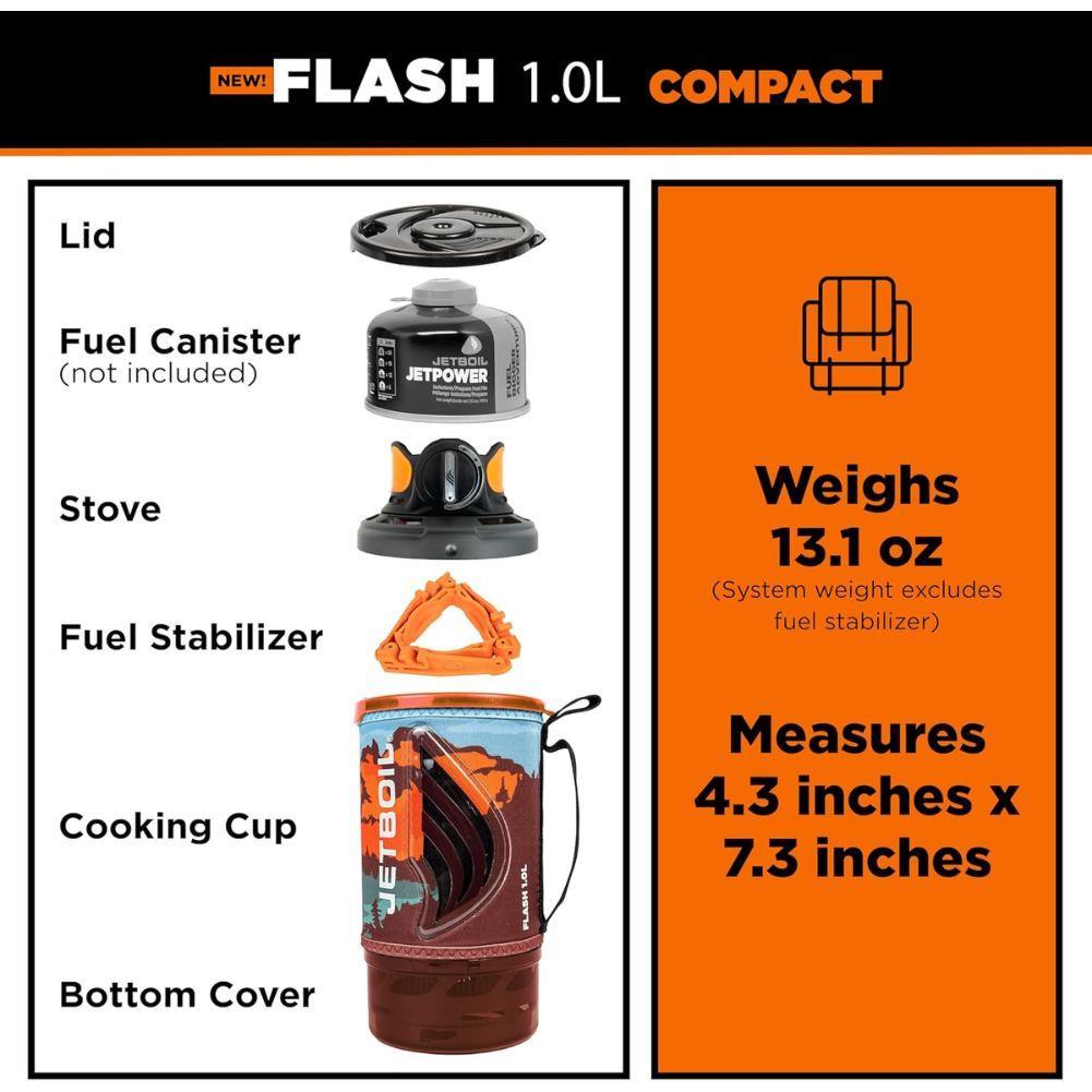 Jetboil Flash 1.0L Fast Boil System (Duck Camo)