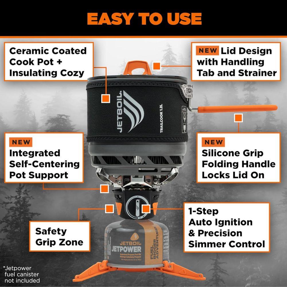 Jetboil TrailCook 1.2L Cook System (Carbon)