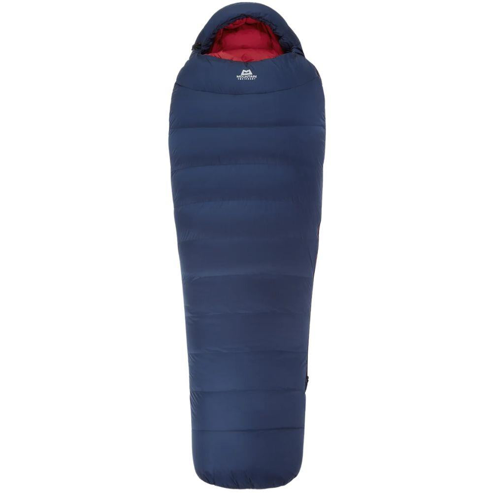 Mountain Equipment Helium Women's 400 Regular Down Sleeping Bag - Left Zip (Medieval Blue) stand