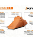 Force Ten (F10) Banshee UL1 - 1 Man Tent (Burnt Orange)