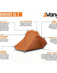 Force Ten (F10) Banshee UL2 - 2 Man Tent (Burnt Orange) info