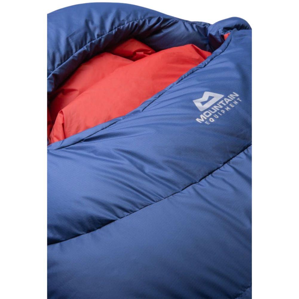 Mountain Equipment Classic Eco 500 Regular Down Sleeping Bag - Left Zip (Dusk) angle top[