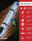 LuminAID Solar Beam With Phone Charger