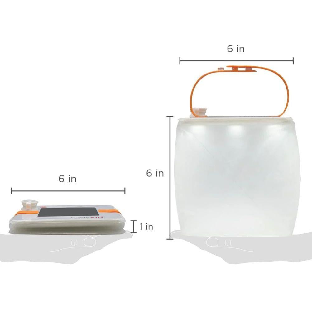 LuminAID PackLite Max QI 2-in-1 Power Lantern size