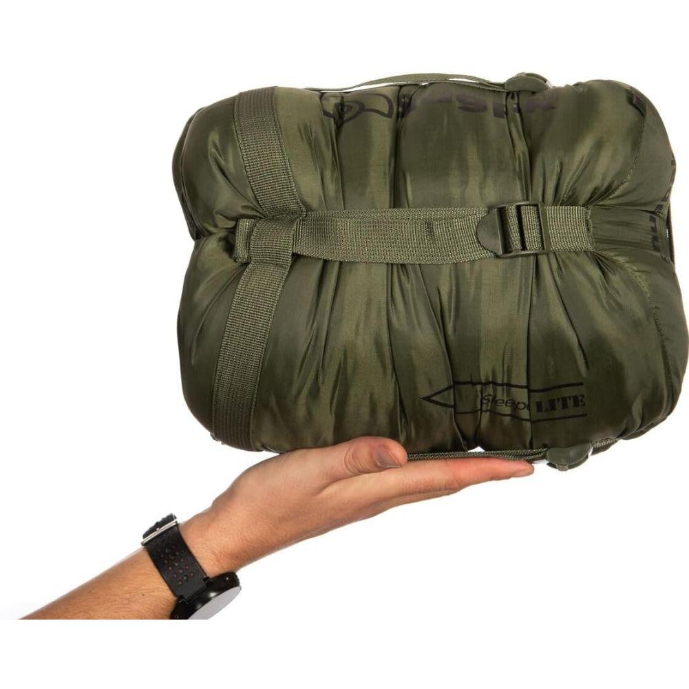 Snugpak Sleeper Lite (Basecamp) Sleeping Bag (Olive Green) packed