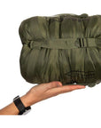 Snugpak Sleeper Lite (Basecamp) Sleeping Bag (Olive Green) packed