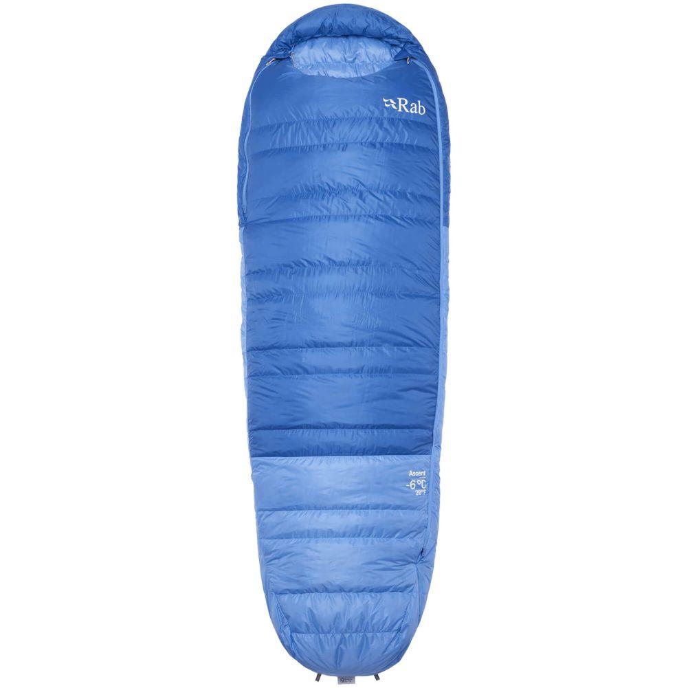 Rab Women's Ascent Down Sleeping Bag (-18°C) - Regular - Left Zip (Dark Bluebird/Bluebird)