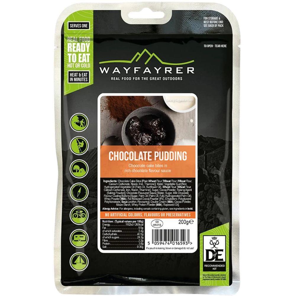 Wayfayrer Chocolate Pudding - Outdoor Camping Ready to Eat Meal Pouch