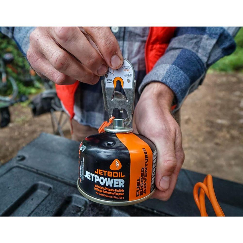 Jetboil JetPower Fuel 100g Gas Canister pull