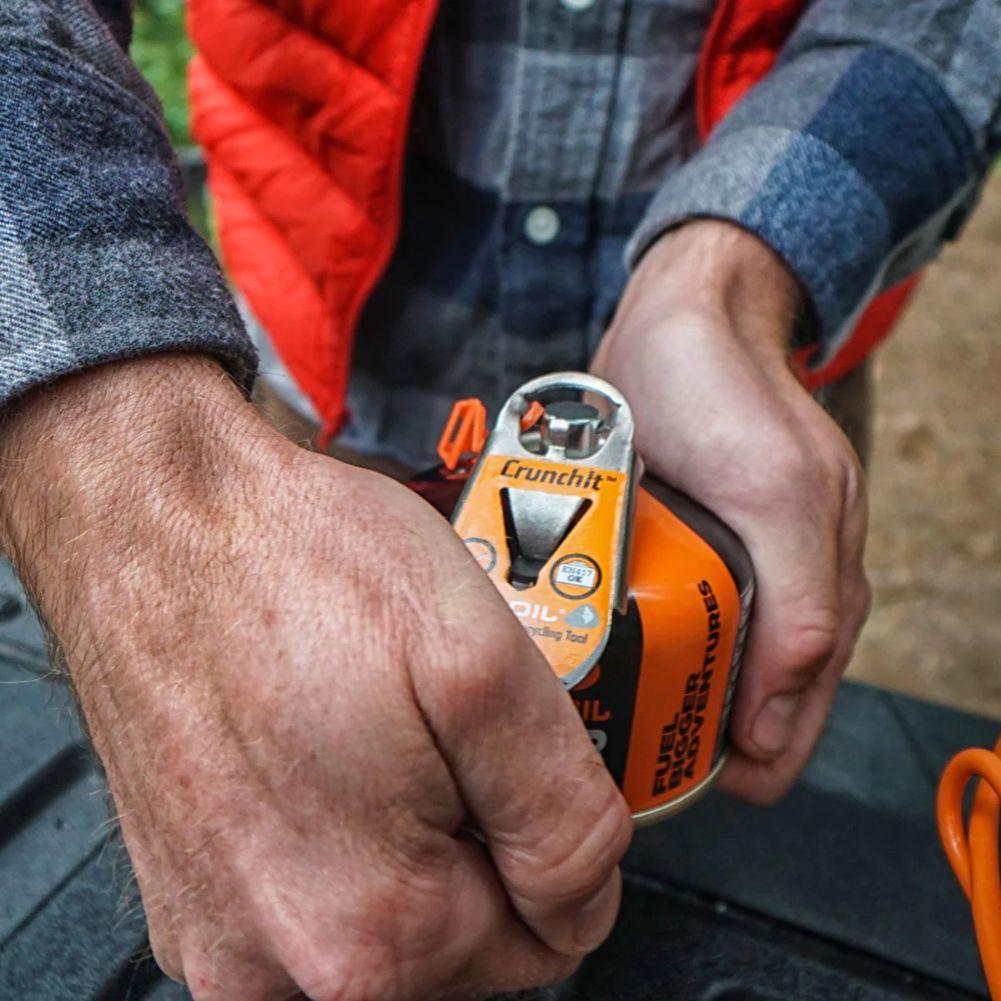Jetboil Crunchlt Fuel Can Recycling Tool down