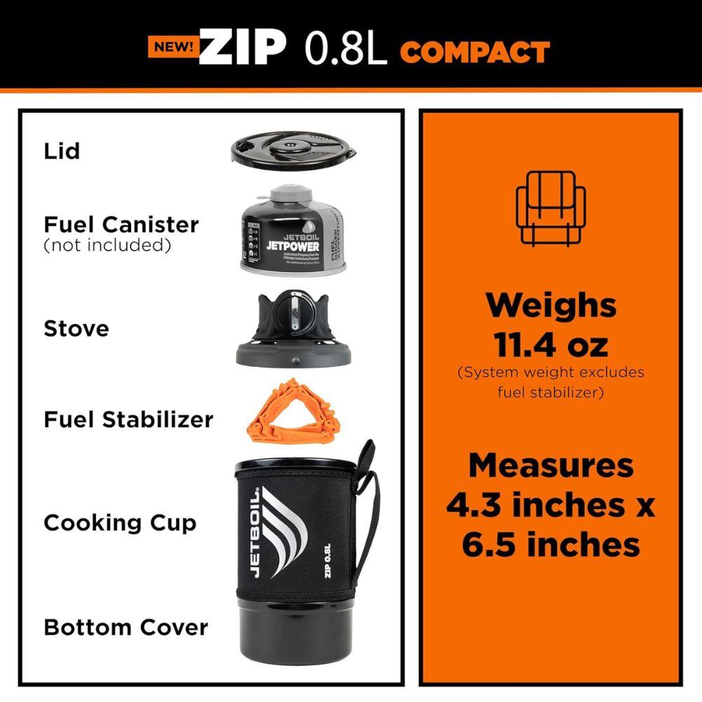 Jetboil Zip 0.8L Fast Boil Stove System (Carbon) lid