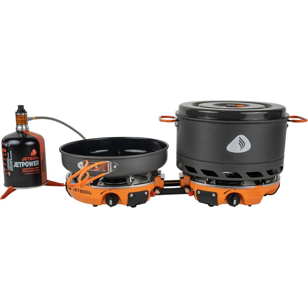 Jetboil Genesis Basecamp Cooking System (Orange) use