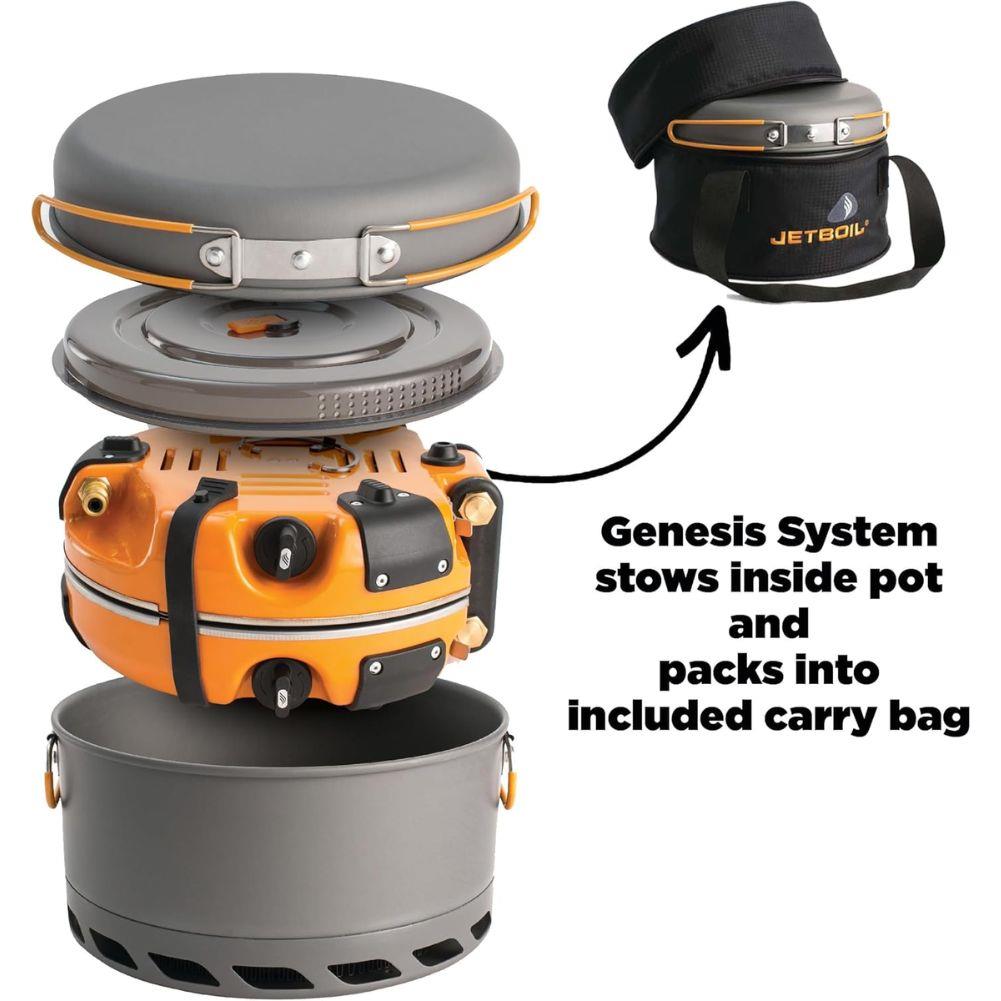 Jetboil Genesis Basecamp Cooking System (Orange) how