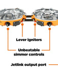 Jetboil Genesis Basecamp Cooking System (Orange) lever
