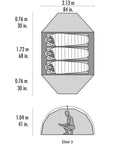 MSR Elixir 3 Tent - 3 Man Trekking/Backpacking Tent size