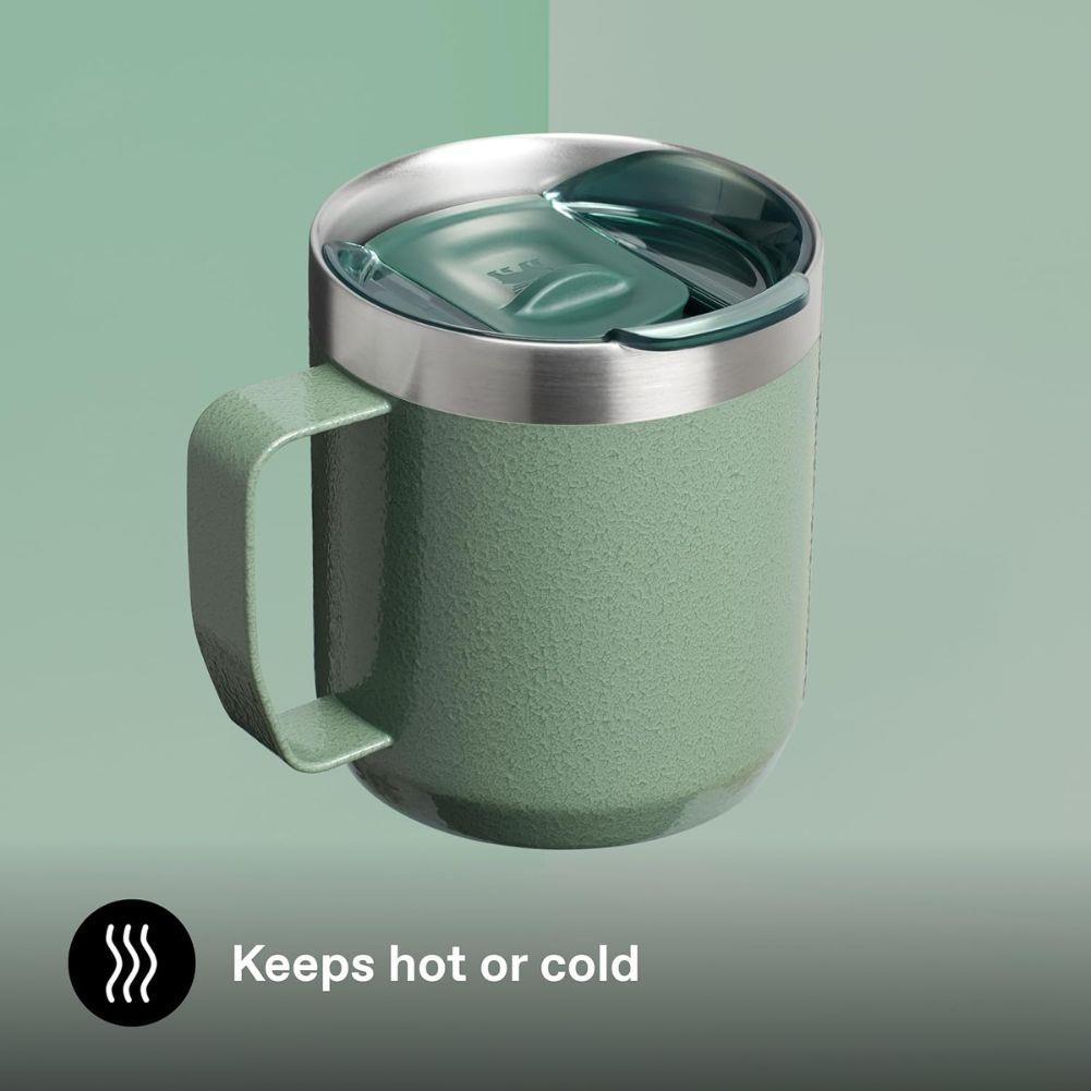 Stanley Everyday Camp 350ml Mug (Hammertone Green) cold