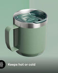 Stanley Everyday Camp 350ml Mug (Hammertone Green) cold