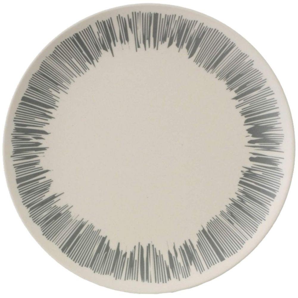 Vango Bamboo 28cm Dinner Plate (Grey Stripe)