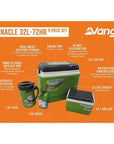 Vango Pinnacle 32L-72Hr 5-Piece-Set Cooler info