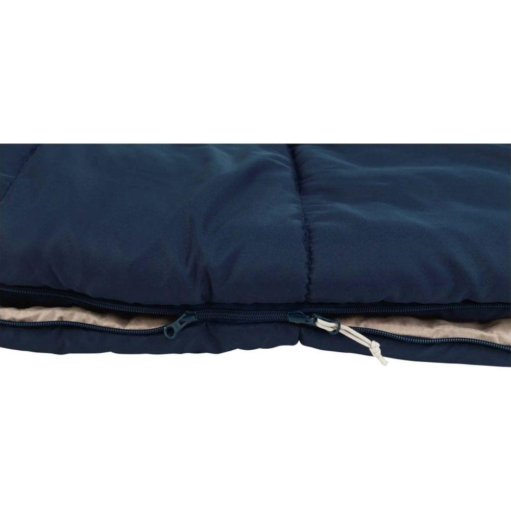 Outwell Sleeping Bag Contour Lux - Left Zip (Deep Blue) zipper
