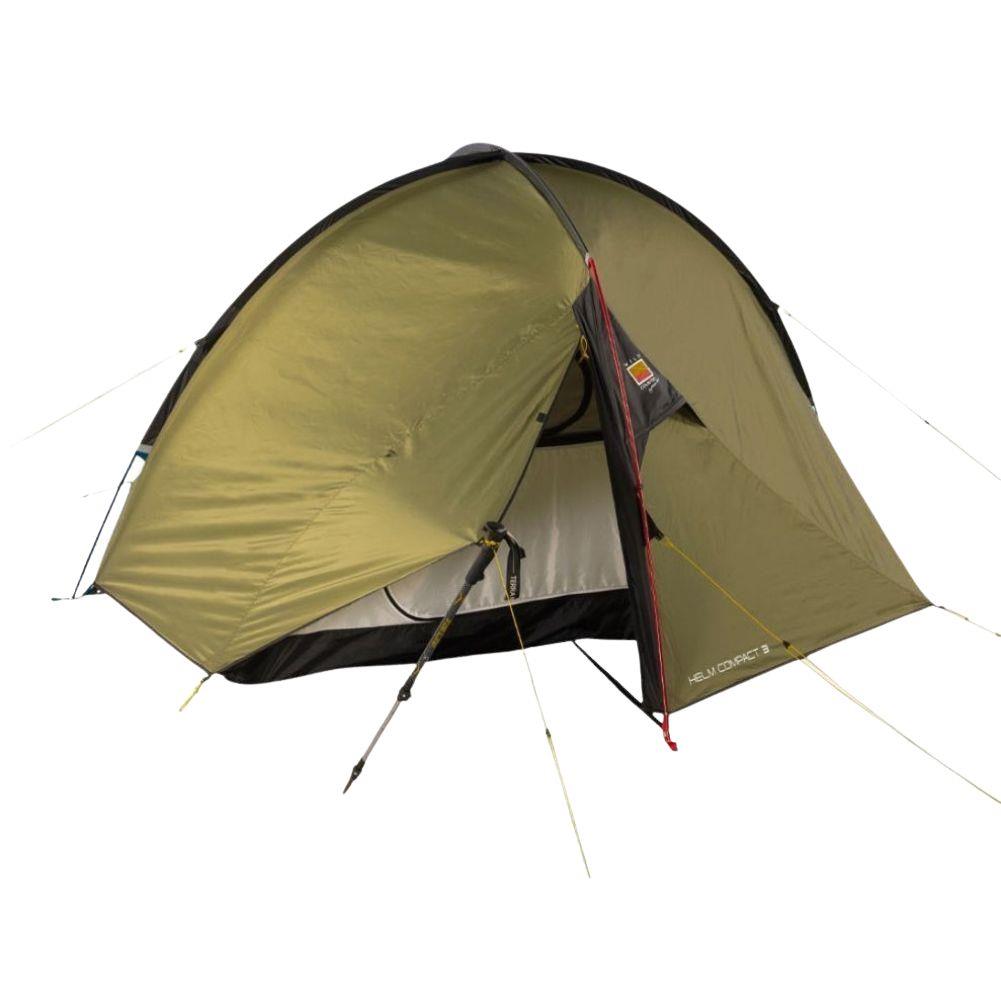 Wild Country Helm Compact 3 Tent + Helm Compact 3 Footprint + Aluminium Alloy V-Angle Peg (10 Pack) Main