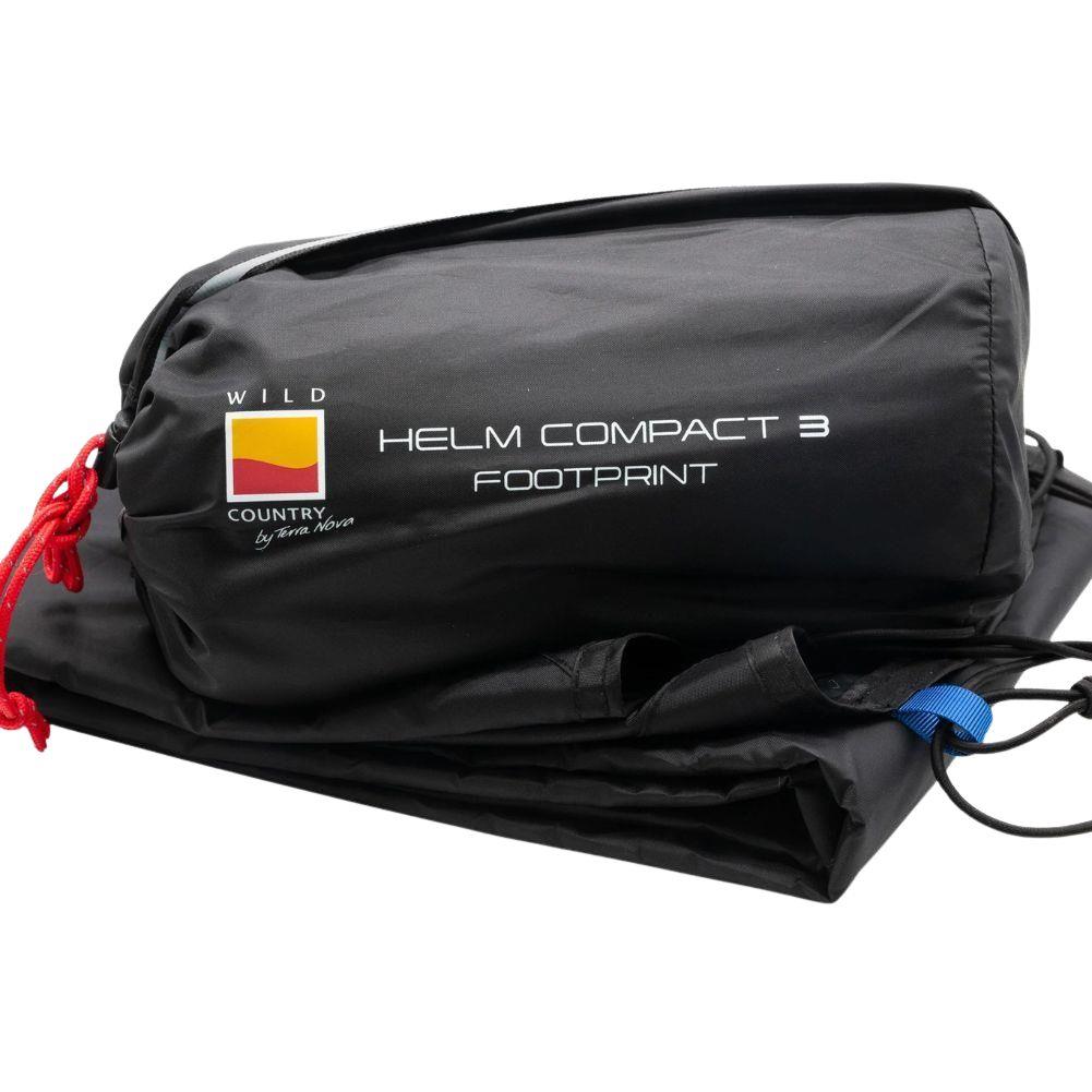 Wild Country Helm Compact 3 Tent + Helm Compact 3 Footprint + Aluminium Alloy V-Angle Peg (10 Pack) Footprint