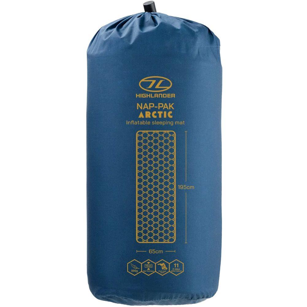 Highlander Nap-Pak Arctic R11 Inflatable Sleeping Mat (Deep Blue) bag