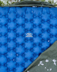 Highlander Nap-Pak Arctic R11 Inflatable Sleeping Mat (Deep Blue) open