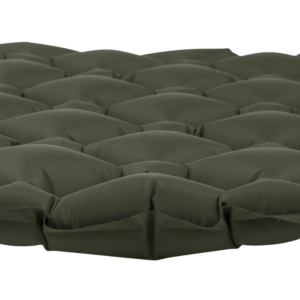 Highlander Nap-Pak Inflatable Sleeping Mat - XL (Olive Green) flat