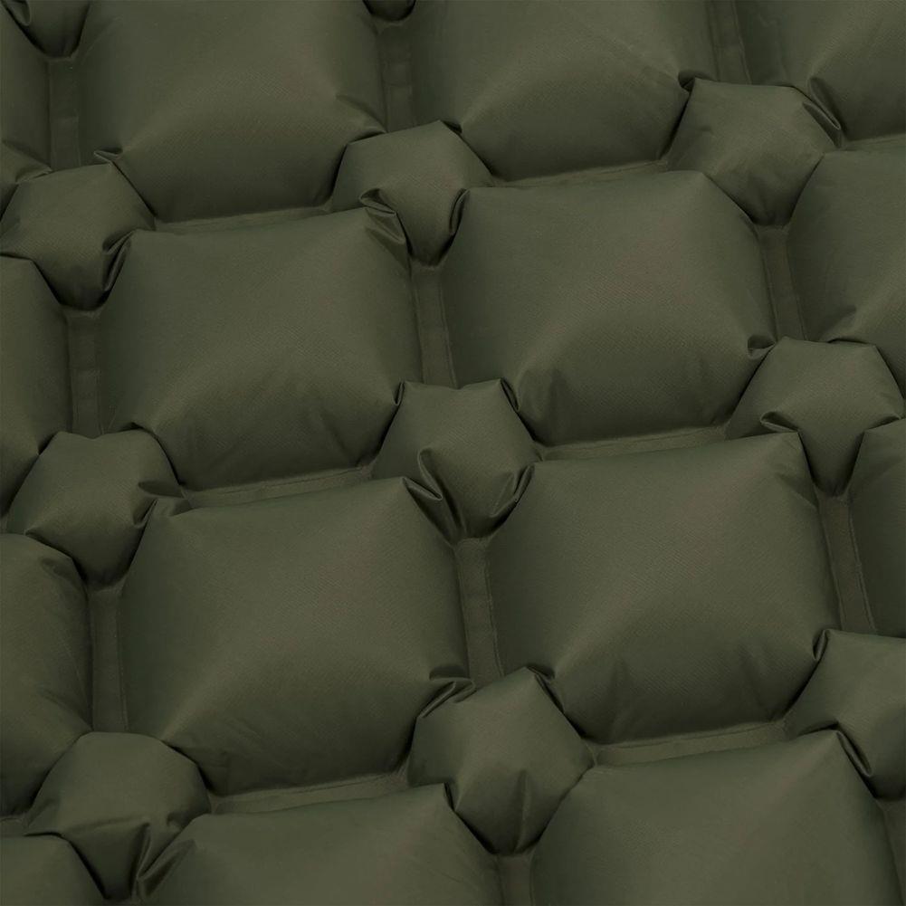Highlander Nap-Pak Inflatable Sleeping Mat (Olive Green) pattern