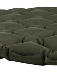 Highlander Nap-Pak Inflatable Sleeping Mat (Olive Green) flat