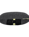 Nemo Equipment Fillo Elite Wide Ultralight Backpacking Pillow (Black Pearl/Citron) flat