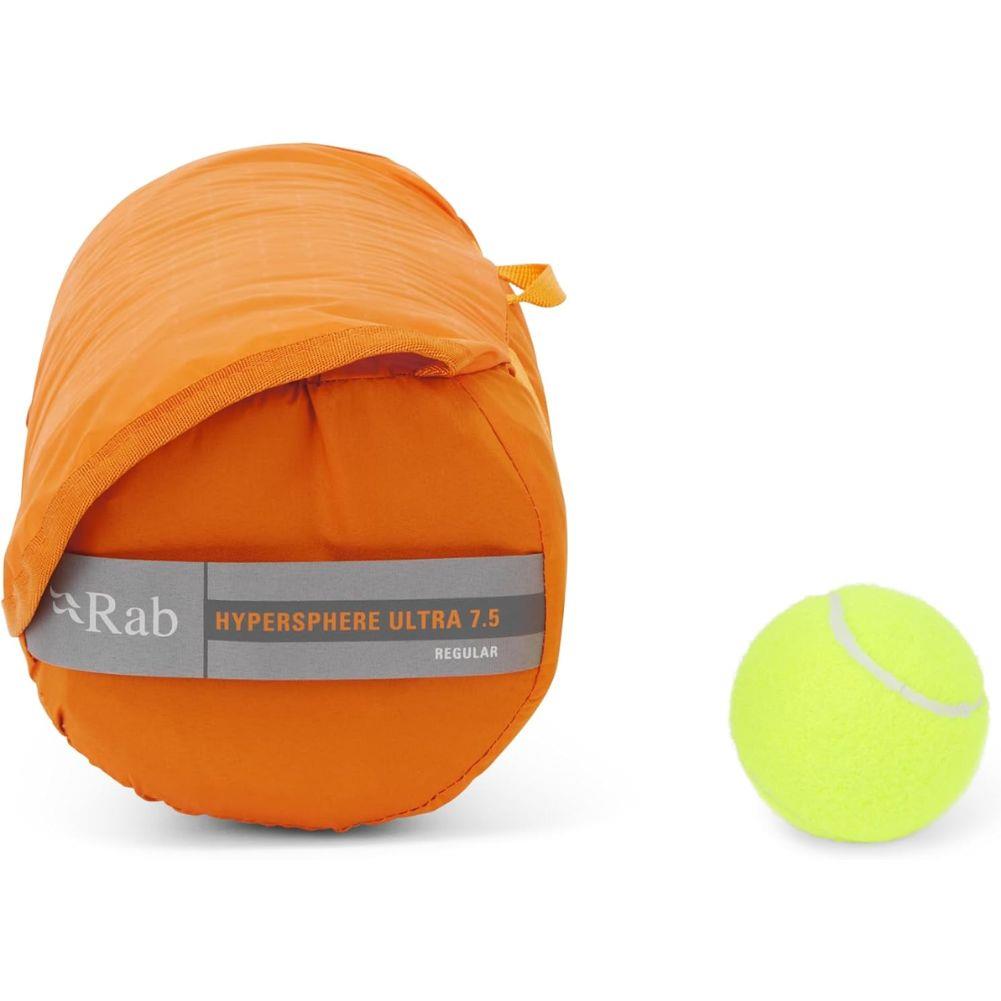 Rab Hypersphere Ultra 7.5 Down Sleep Mat - Regular Wide (Marmalade) ball