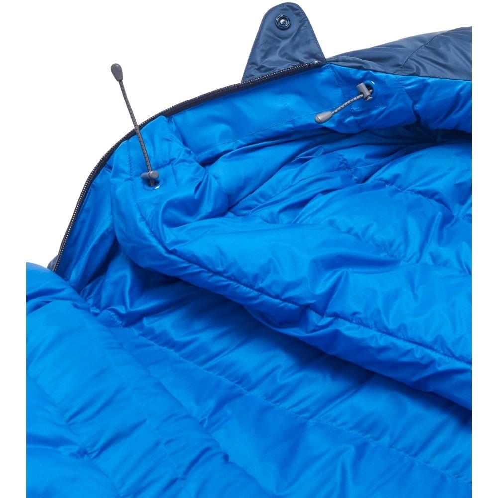 Rab Ascent Down Sleeping Bag (-24°C) Long - Left Zip (Tempest Blue/Maya Blue) pulley