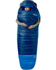 Rab Ascent Down Sleeping Bag (-24°C) Long - Left Zip (Tempest Blue/Maya Blue) hug